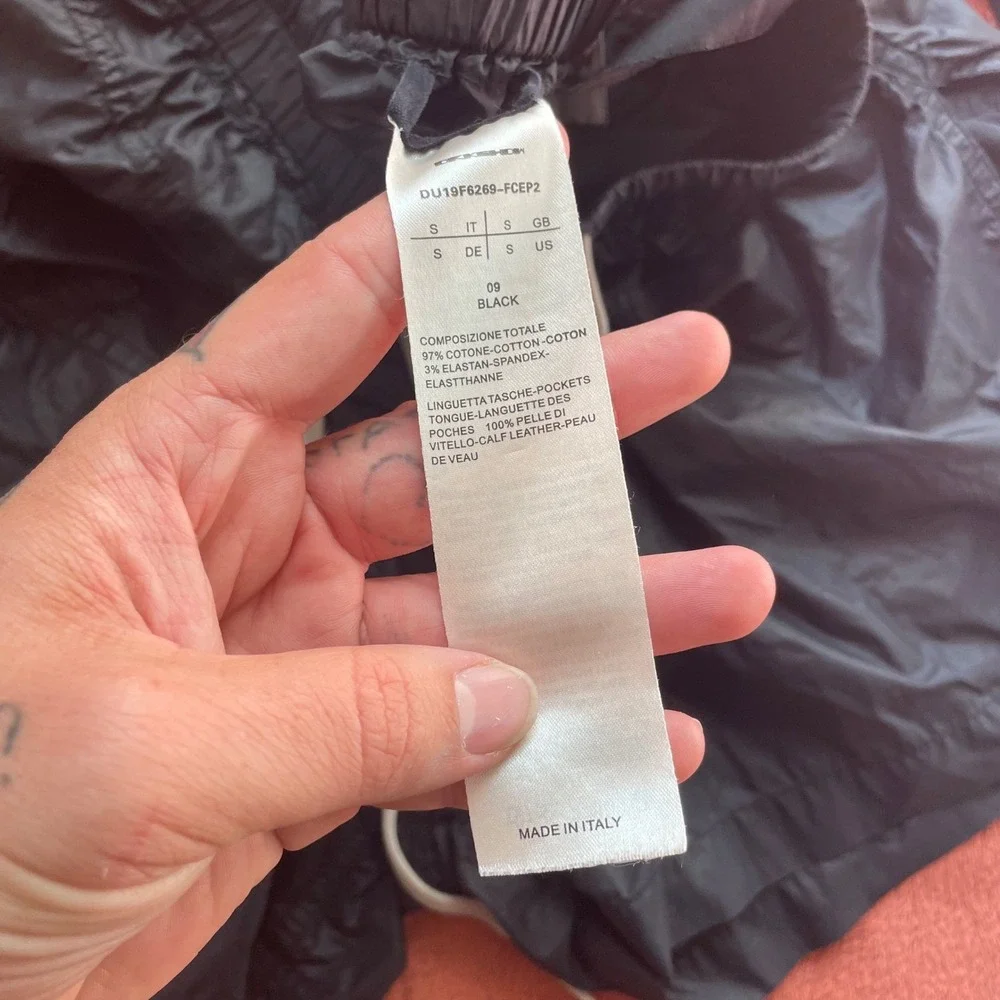 Rick Owens DRKSHDW Black Nylon Drawstring Shorts‎ Men's Size 09 Made in Italy - Picture 5 of 7